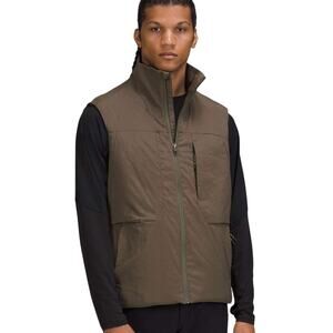 Lululemon Insulated Hiking Vest Carob Brown Size Large Water Wind Resistant